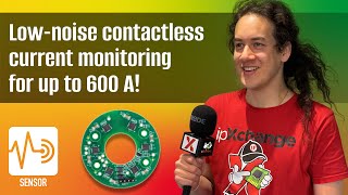 Low-noise magnetic sensors offer contactless current monitoring for up to 600 A!