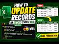 How to Update Records in Excel Using VBA