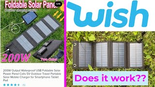 WISH SOLAR PANEL: GOOD OR NOT Wish Package Review