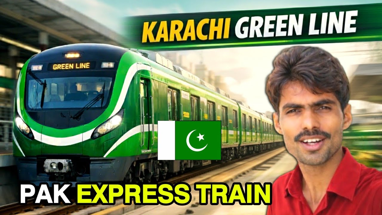 Express Green Line Train in Pakistan | Karachi Green Line train | Kailash Manjirana Vlogs