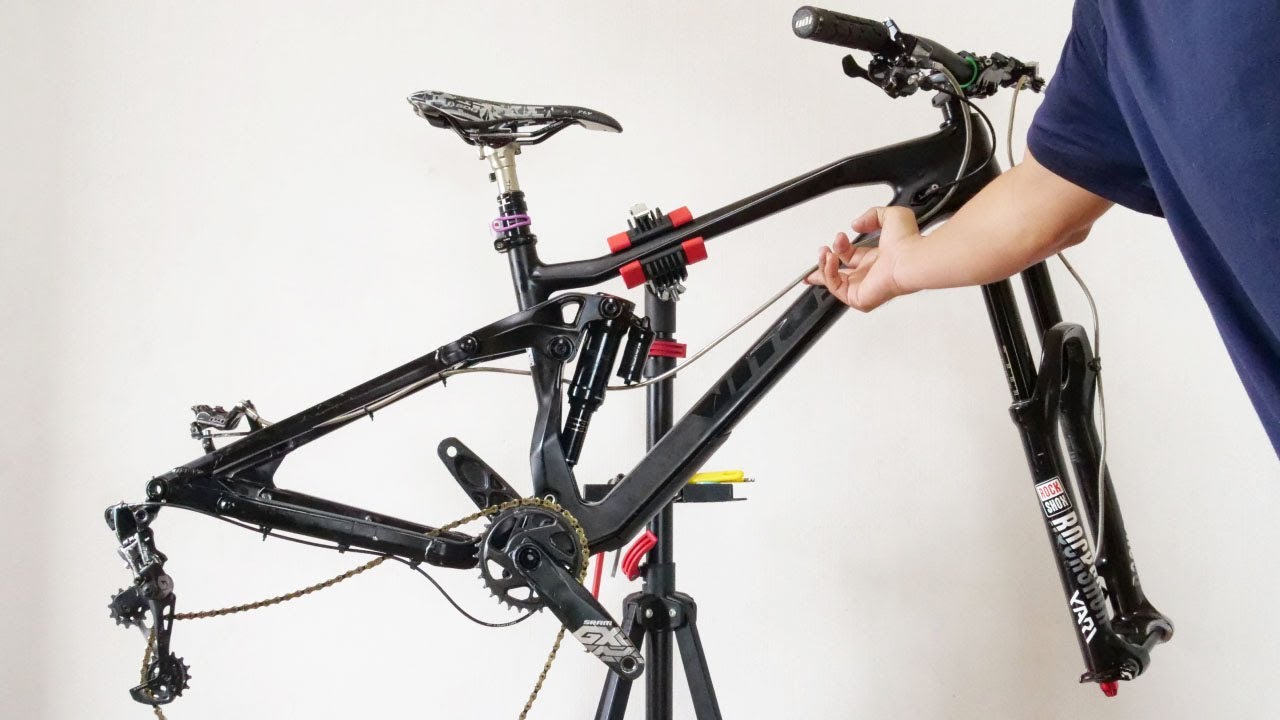 油圧ディスクブレーキホースの交換とフレーム内装 MTBメンテナンスその