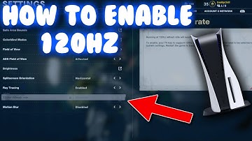 Black Ops Cold War How To Enable 120hz Refresh Rate On PS5 (BETTER GAMEPLAY)