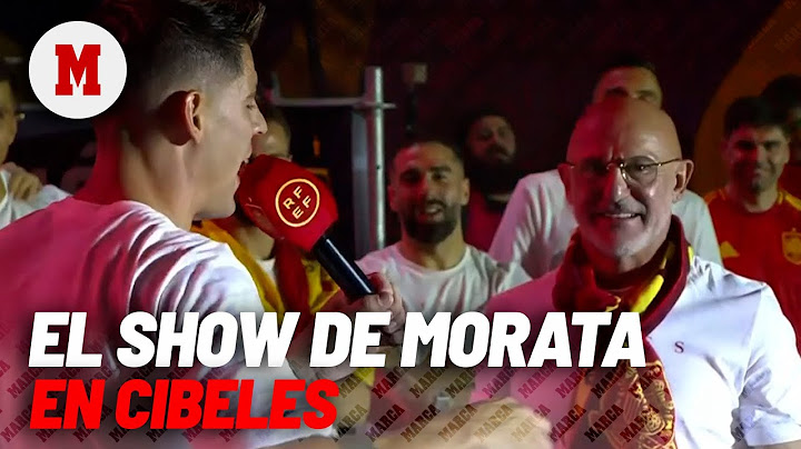 El show de Morata en Cibeles I MARCA
