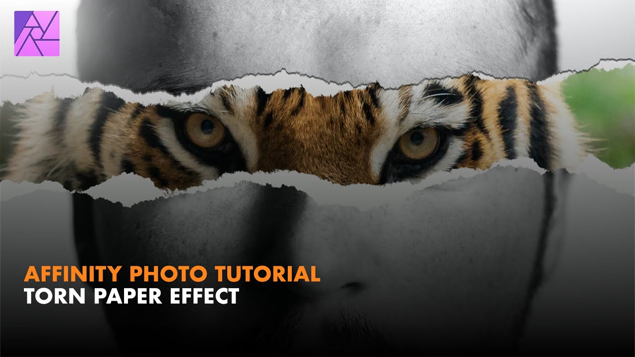 Affinity Photo Tutorial: Paper Tear Effect - YouTube