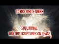 Christian white noise 10 hrs  subliminal  100 peace scriptures converted to white noise