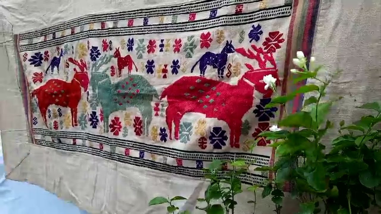 Unique Thai Tribal Vintage Wall Decor | Textile Wall Art