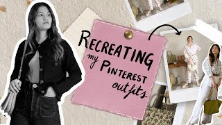 Recreating Pinterest Outfits | spring edition 🌸