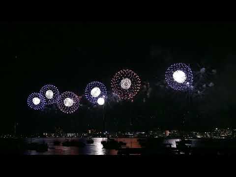 琵琶湖花火大会2018②レインボー