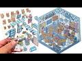 🎀 Kawaii Handmade 🎀 How To Build 3D Capybara Game Room Sticker Book | Tiny Cozy Arcade Diorama DIY