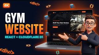 FitZone Gym & Fitness Website in React + Cloudflare D1 | Full Admin Panel + Free Source Code