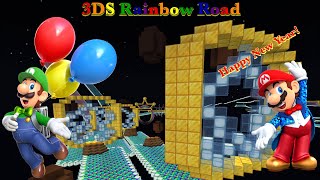 3DS Rainbow Road Minecraft Mario Kart 8 Deluxe *Remastered*