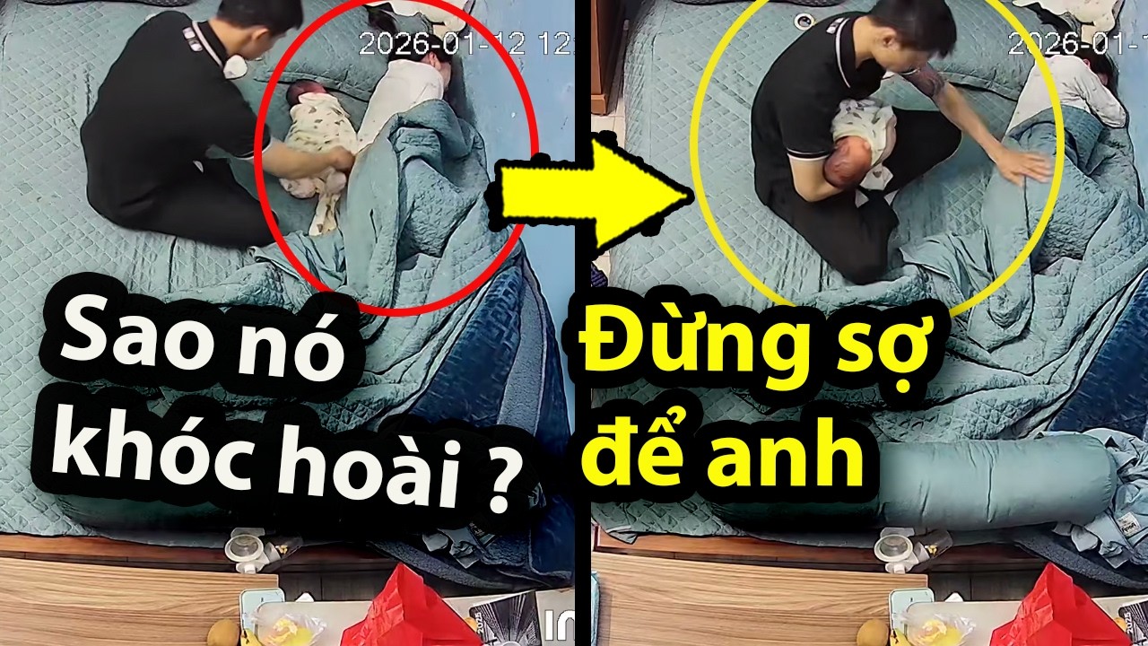 Khoảnh khắc anh chồng ghi điểm 10, khi vợ stress vì con khóc đêm | Thomas Edi Long