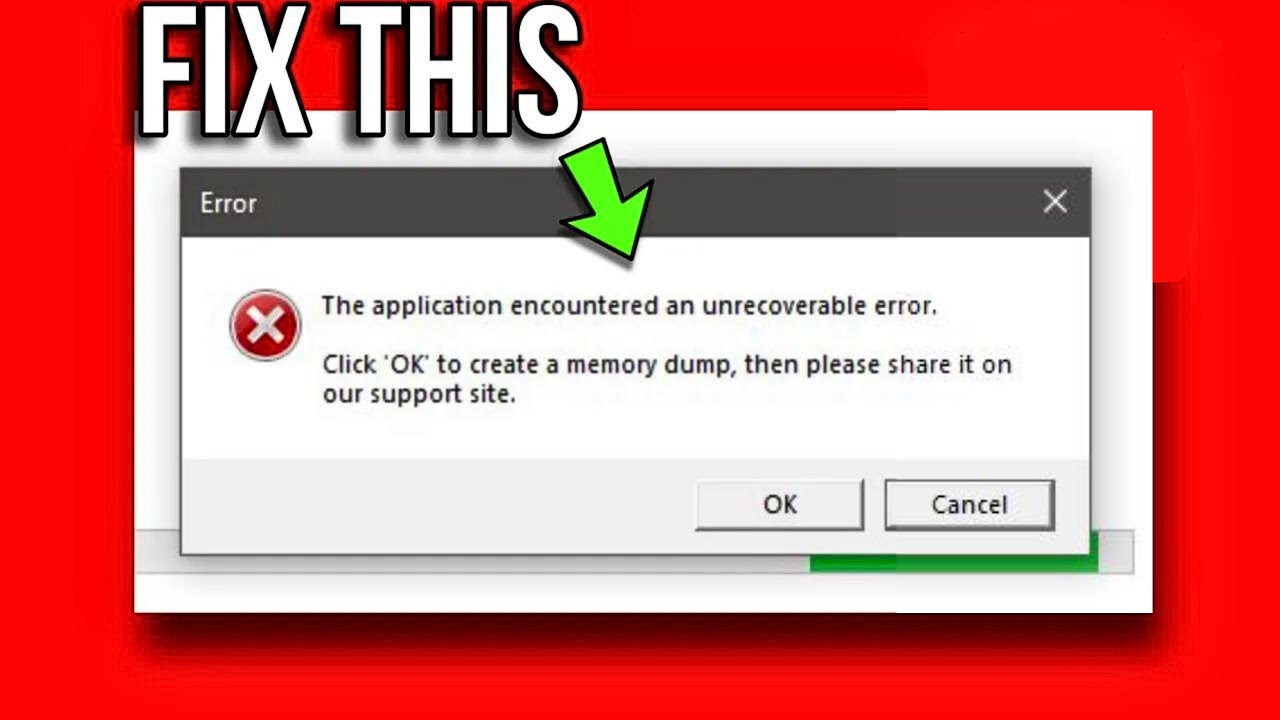 Fixing The Application Encountered an Unrecoverable Error in Roblox (2023  Solution) 