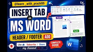 INSERT TAB HEADER & FOOTER PART -5