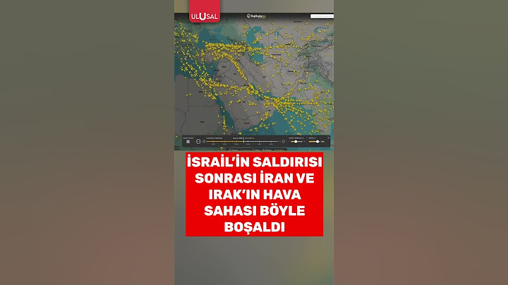 İsrail'in saldırıları sonrası İran ve Irak'ın hava sahası böyle boşaldı #shorts #israil #iran