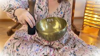 Hand Engraved Singing Bowl, G tone