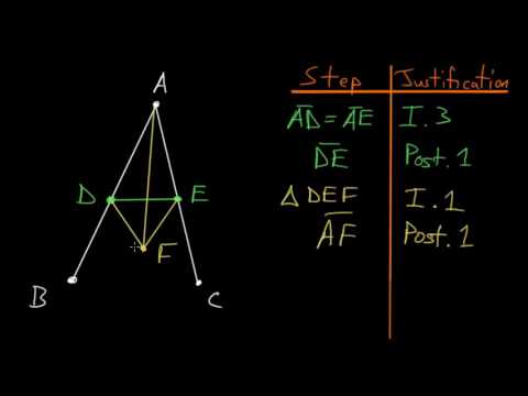 Euclid's Elements Book 1: Proposition 9, Bisecting An Angle