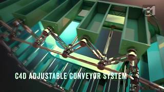 C4D Adjustable Conveyor System Tutorial