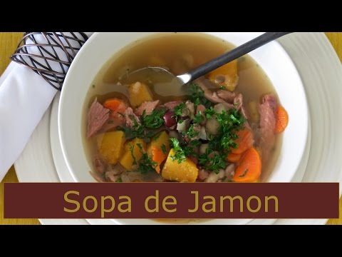 Vídeo: Receta: Sopa De Frijoles Con Jamón En RussianFood.com