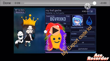 My Export code for gacha club