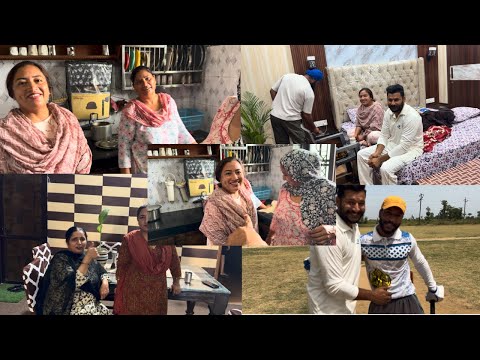 ਚਣੇ ਪੂੜੀਆਂ ਖ਼ਾ ਕੇ ਵਿਕੀ ਪਾਜ਼ੀ ਮੈਚ ਖੇਡਣ ਚਲਗਏ Channe purrian kha k vicky paji match khedn chlge 
