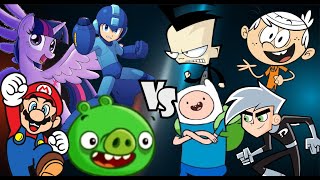 MUGEN Request 922: Mario, MinionPig, AlicornTwilight, MegaMan VS Finn, Lincoln, Dib, DannyPhantom