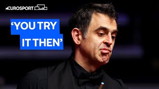 ‘You Try It Then’ | Ronnie O’Sullivan Tells Referee To Take Shot! | Eurosport Snooker