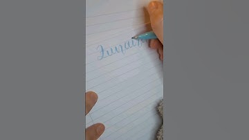 writing your names in calligraphy ✨ zunaira ✨ #shorts