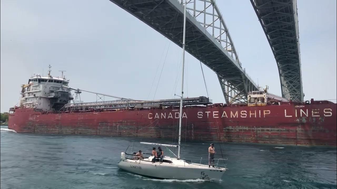 Baie Comeau Ship Passing the Sarnia/Port Huron River YouTube