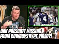 Pat McAfee Reacts To Dak Prescott Not Being In Cowboys Hype Video