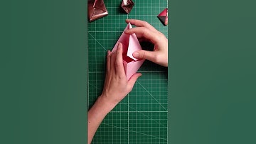 Make Pyramid (Tetrahedron) in 2 STEPS - Origami Showcase