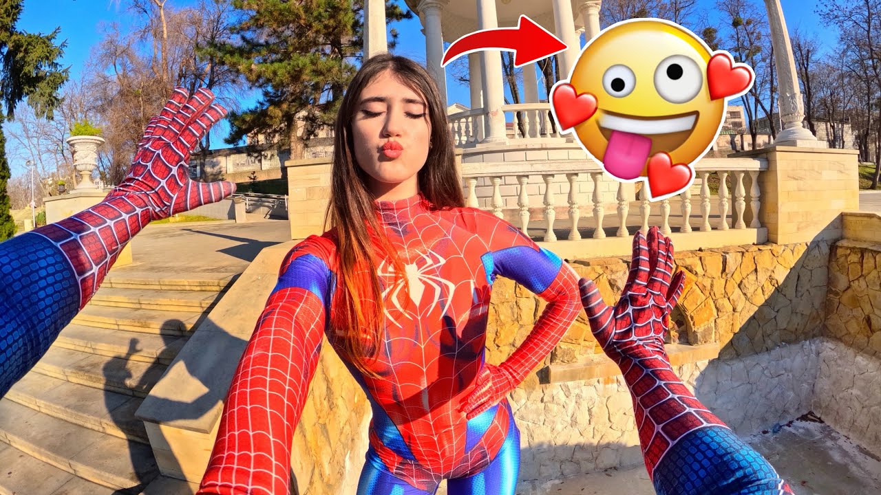 Сумасшедшая девчонка хочет поцеловать Человека-паука 😍😘 (Паркур, POV, Любовь прекрасна) @Celpan