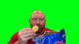 Ryback Eating Chips Green Screen