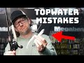 The 4 biggest mistakes fishermen do when fishing topwater lures