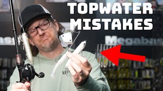 The 4 Biggest Mistakes Fishermen Do When Fishing Topwater Lures!
