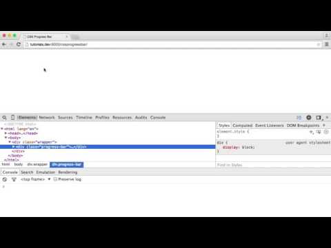 Simple Pure CSS Progress Bar
