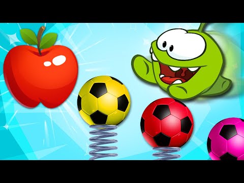 تعلم الألوان مع كرات القدم تعلم العربية مع أوم نوم فيديو تعليمي للأطفال