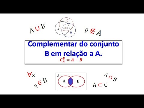 #019 Conjuntos: complementar de B em Relação a A. - YouTube