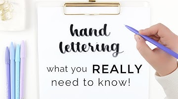 What you THINK you need to know vs. what you REALLY need | How To Handletter