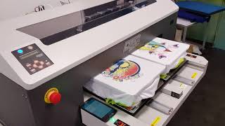 DTG M2: funzionamento e ciclo di produzione (fino a 120 maglie all'ora)