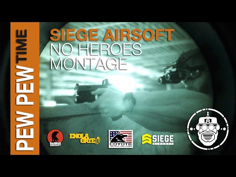 Robo-Airsoft: Pew Pew Time - Siege Airsoft - No Heroes - NVG / Gameplay Montage