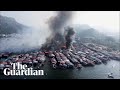 Drone Captures Fire Destroying 1,000 Homes in Malaysia 🔥