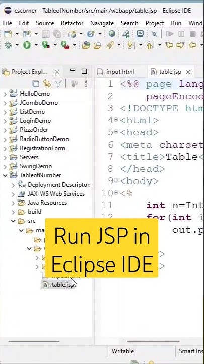 JSP program in Eclipse IDE #shortsfeed #viral #viralvideo # ...