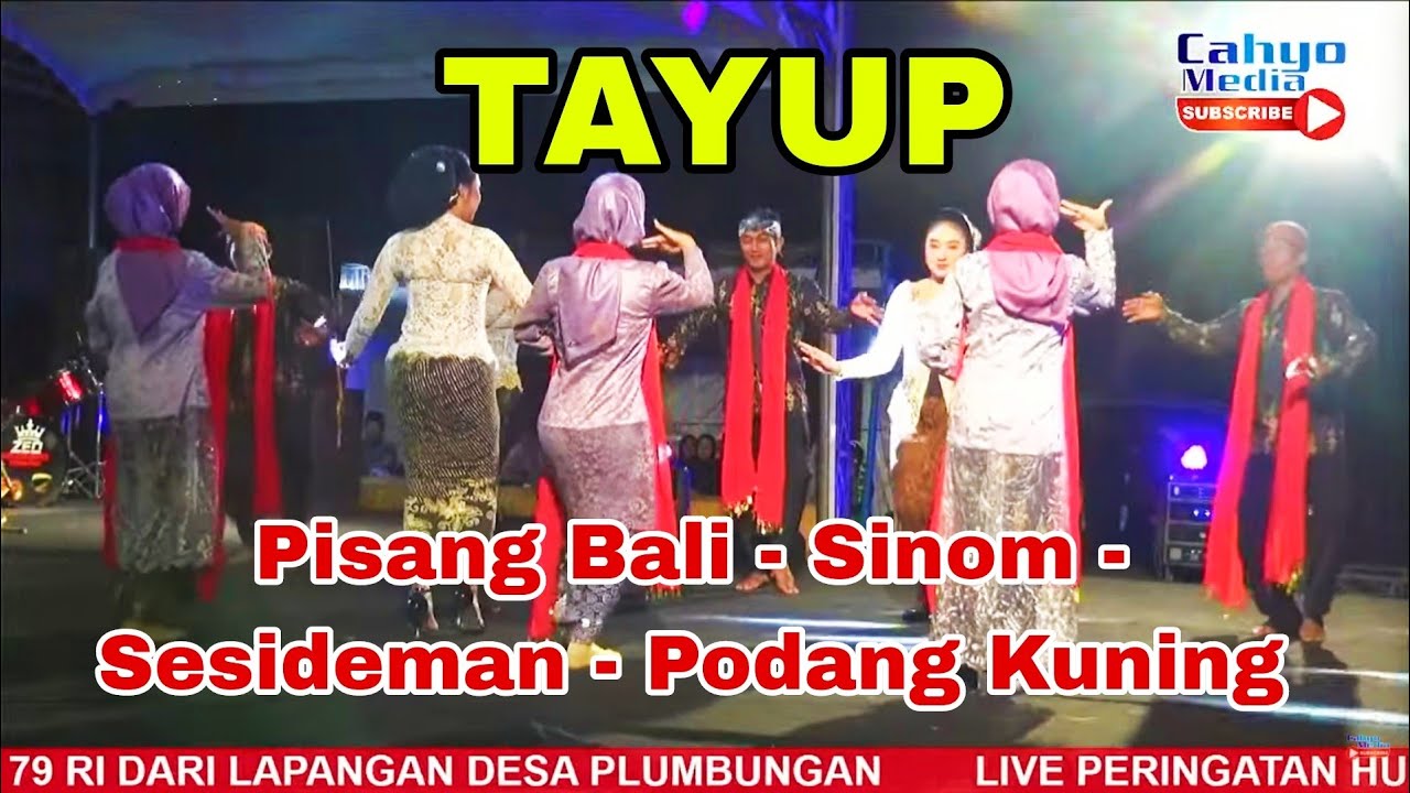 TAYUP Pisang Bali - Sinom - Sesideman - Podang Kuning - LIVE II PERAYAAN HUT 79 KEMERDEKAAN RI