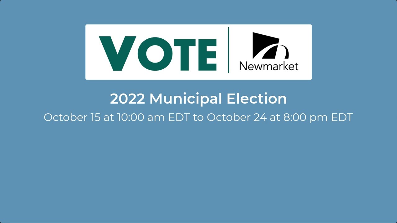 How to Vote Online in the 2022 Newmarket Election YouTube