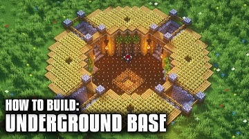 Minecraft: How to Build an Underground Base- Underground Survival Base Tutorial