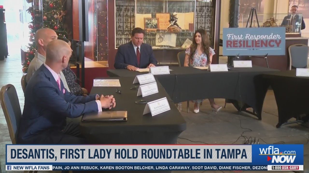 DeSantis, First Lady hold roundtable on first responder mental health
