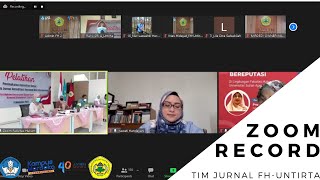Zoom Record Pelatihan Penulisan Jurnal Bereputasi