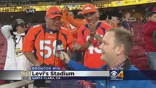 Excited Broncos Fans Won't Leave Levi's Stadium