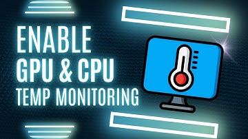 Enable CPU & GPU Temp in System Tray - How To Monitor Temperature | Quick & Easy Tutorial 🔧